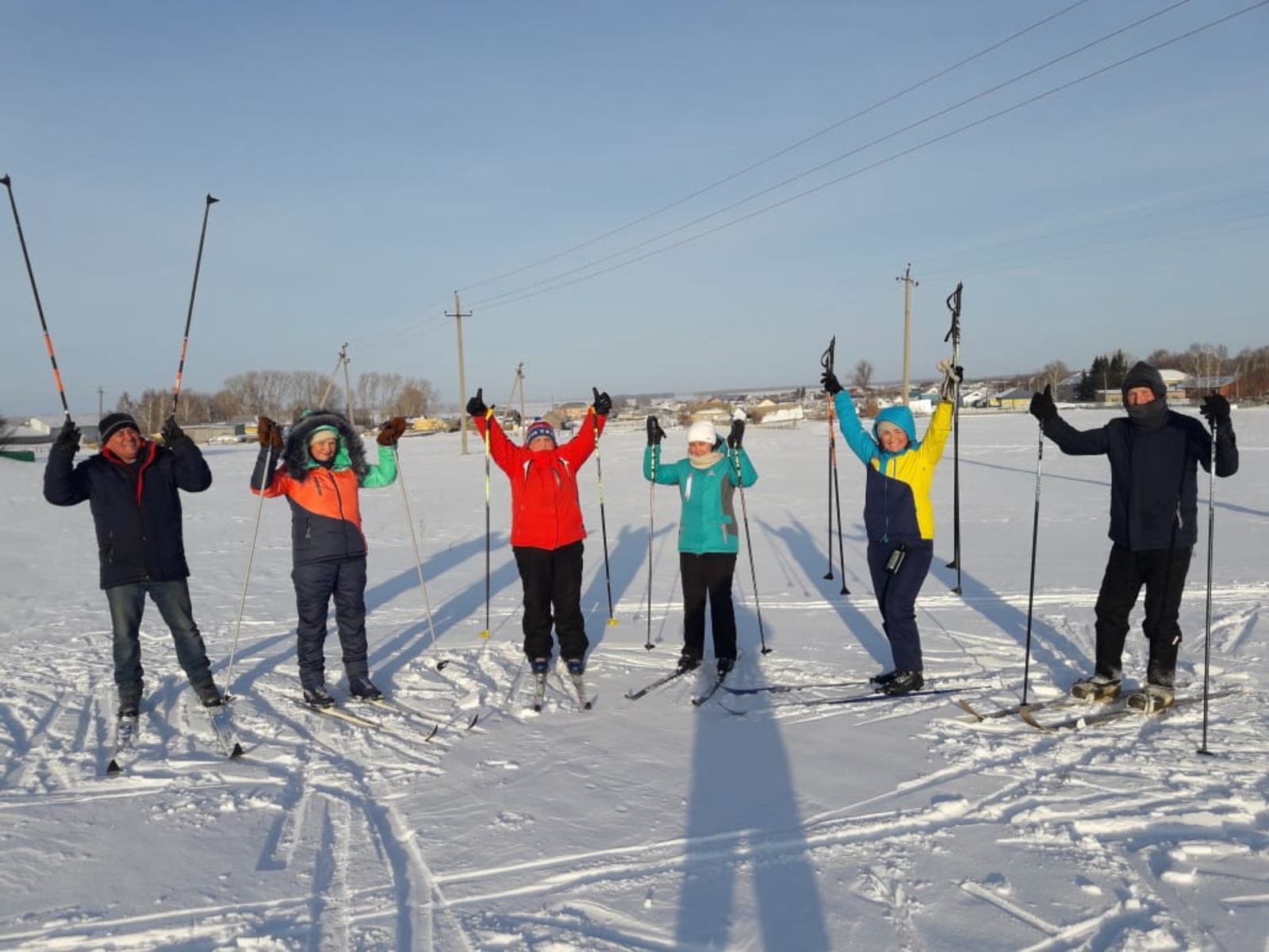 Любители лыжного спорта Чекмагушевского района отправились на прогулку